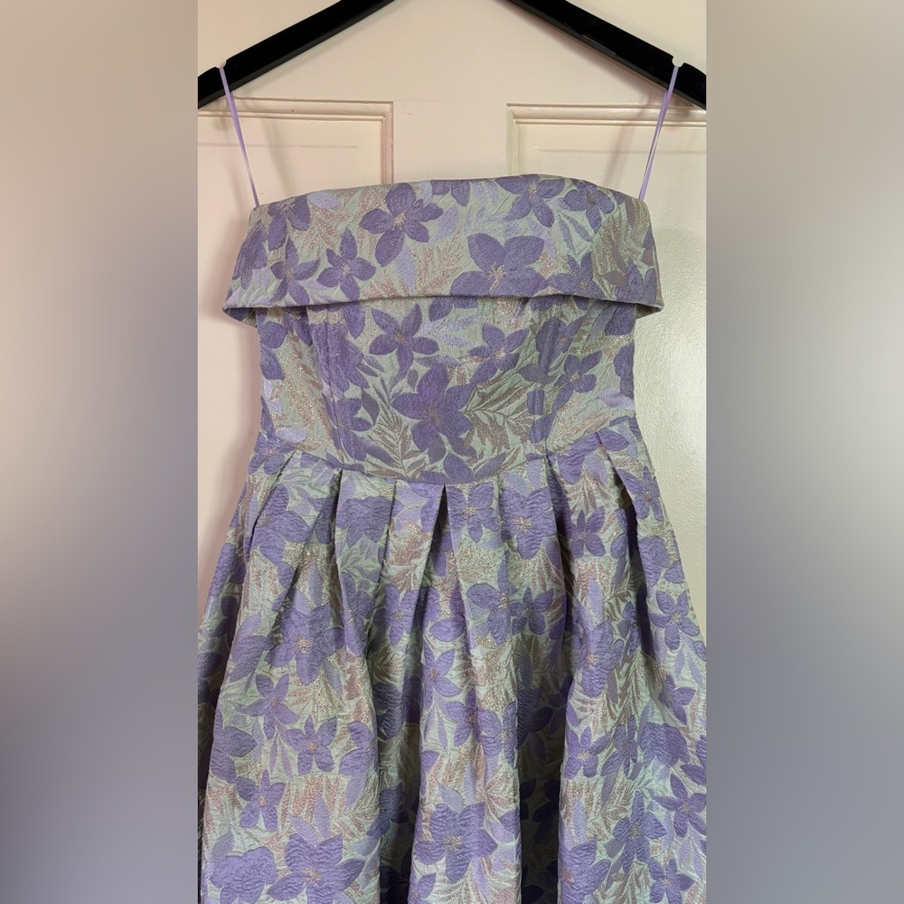 NWT Petal & Pup Rhea Strapless Midi Dress - Sage Floral - Size Small - Picture 7 of 11